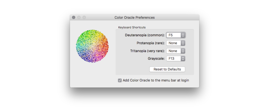 Color Oracle - color blindness simulator