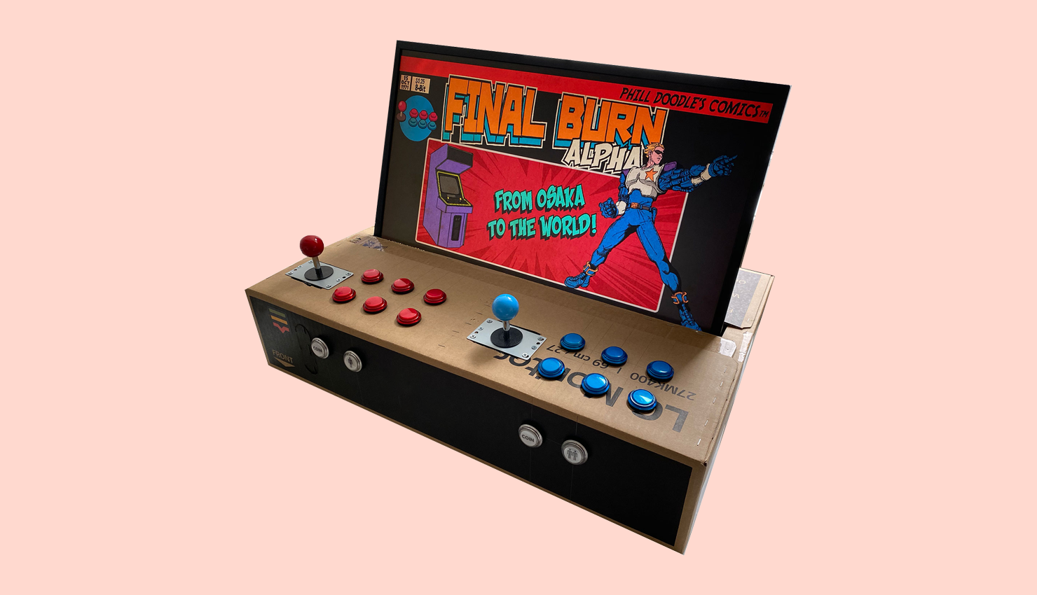 raspberry pi retro arcade game console with hdmi port