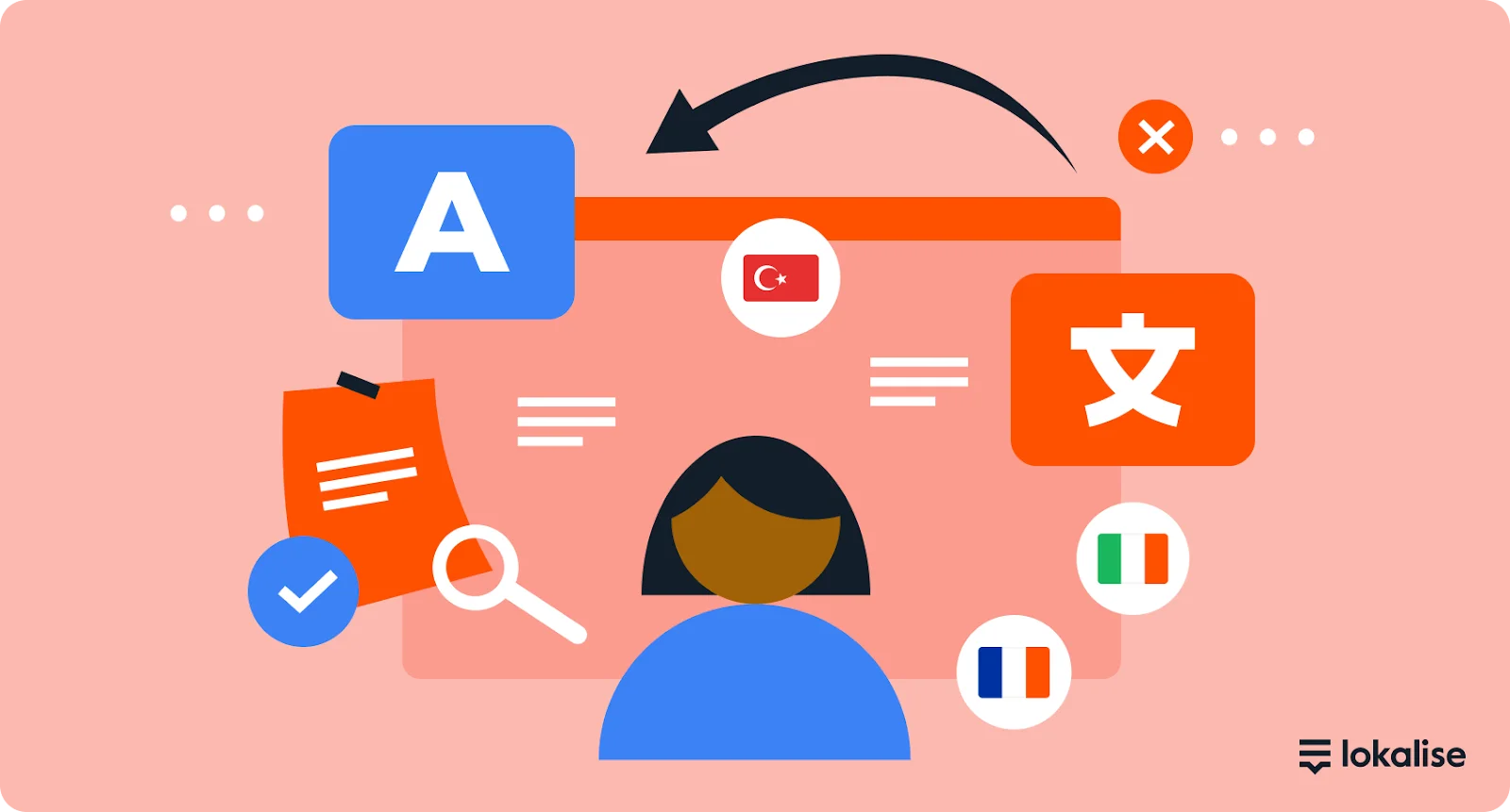 Localization QA expert checking translation
