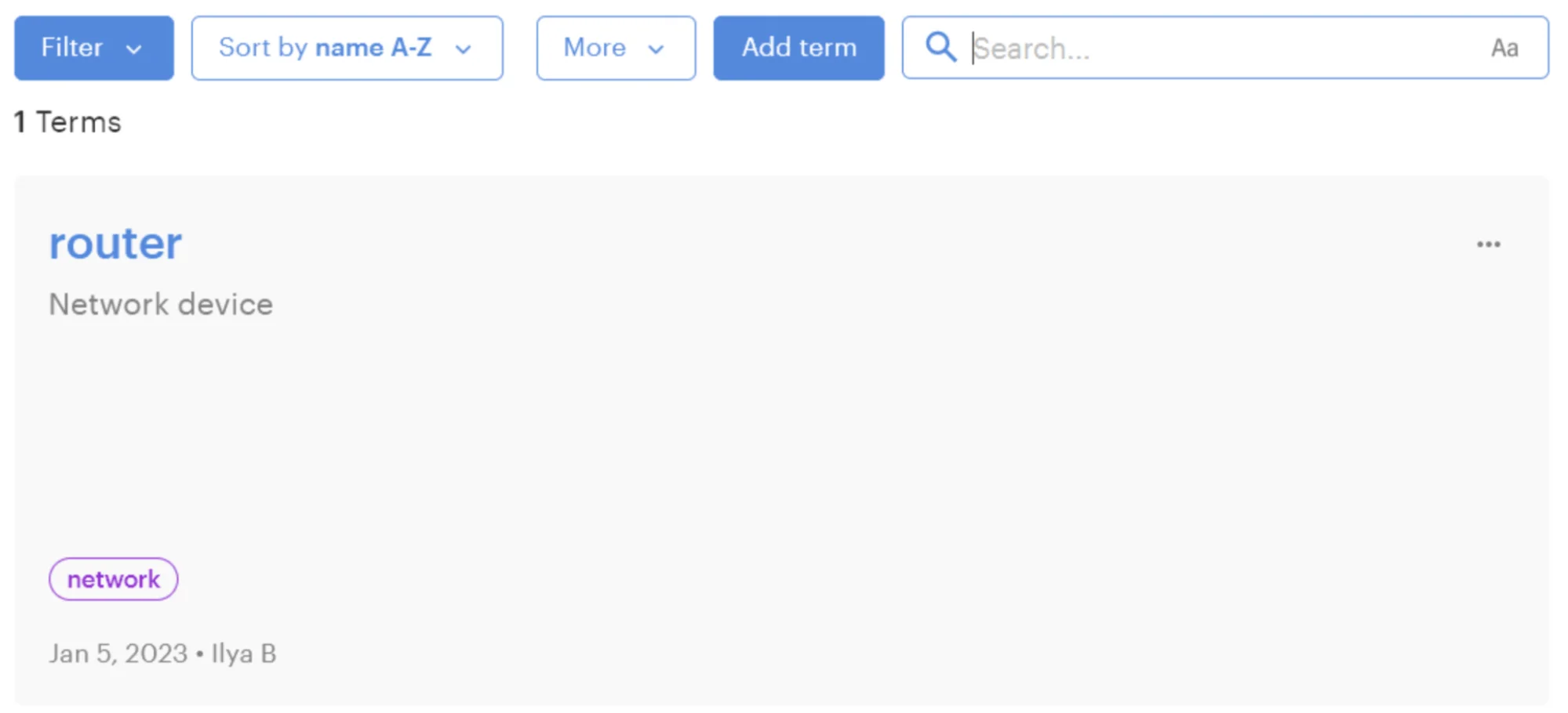 Managing new glossary terms in Lokalise
