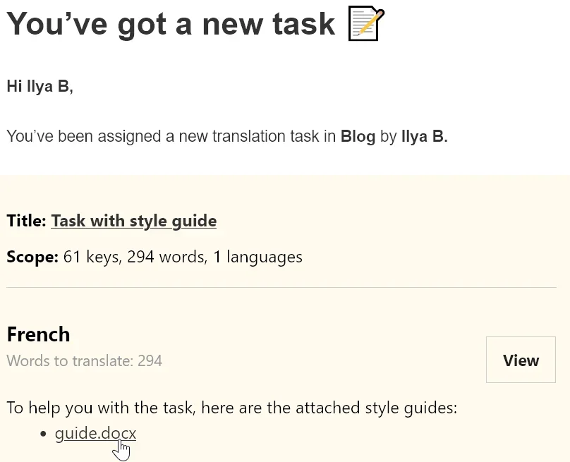 Style guide on Lokalise
