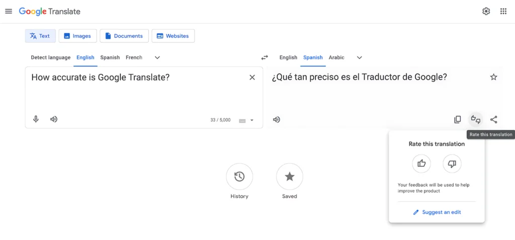 google translate accuracy