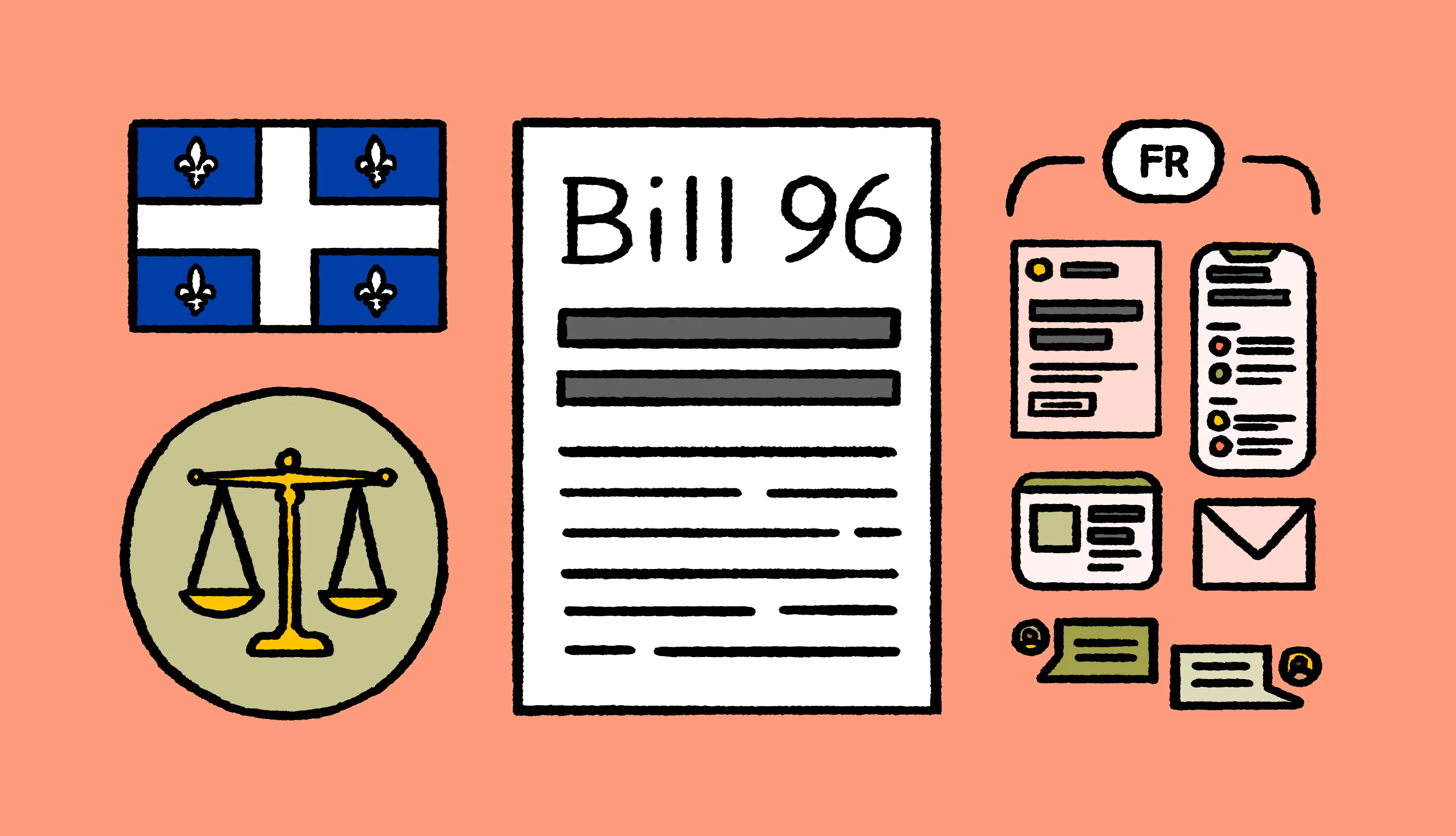 Visual representation of Bill 96