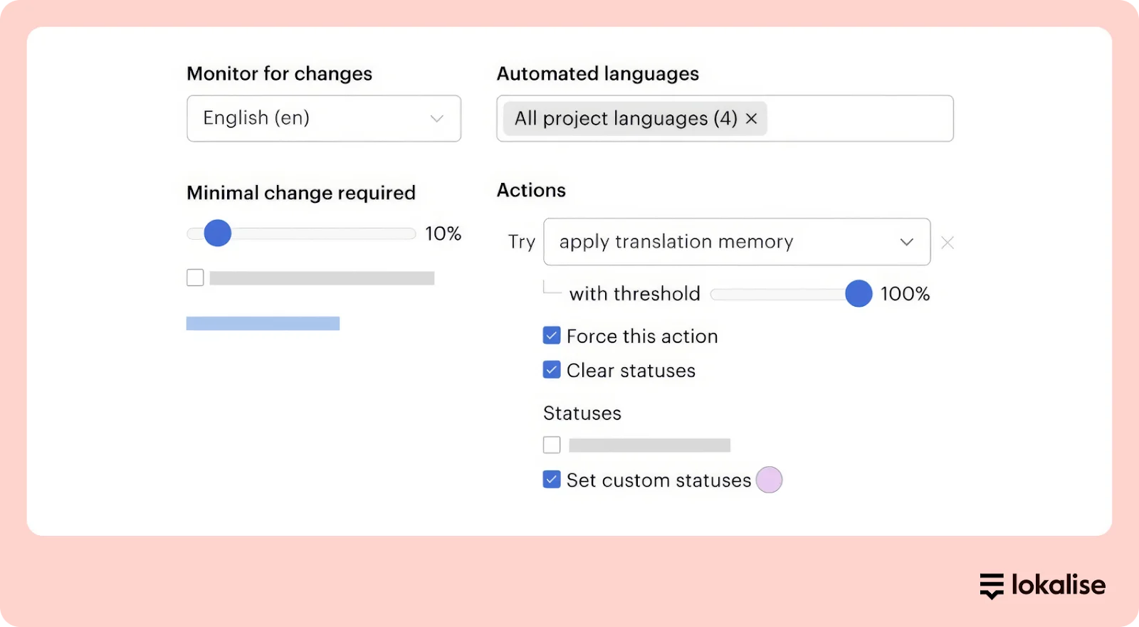 Automate translations using Lokalise.