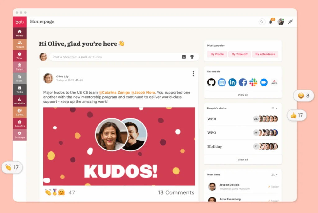 HiBob product localization