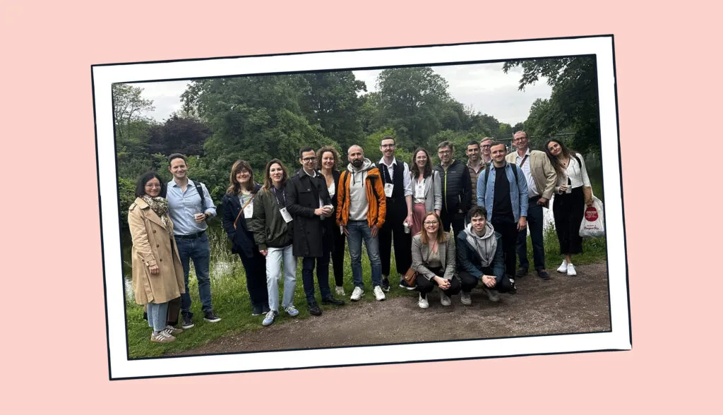 The Lokalise team, joined by localization experts and customers on a LocWalk in Malmo, just before heading to LocWorld53