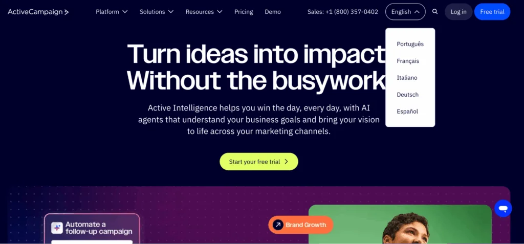 ActiveCampaign marketing localization
