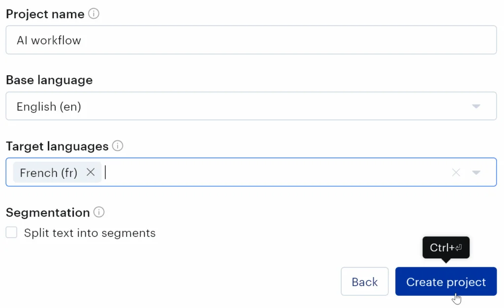 Configuring Lokalise project