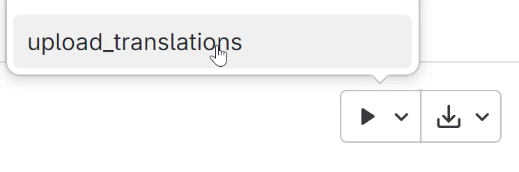 Run the upload to Lokalise pipeline