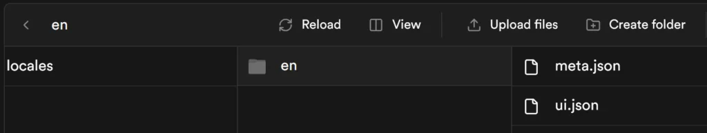 English translation files on Supabase