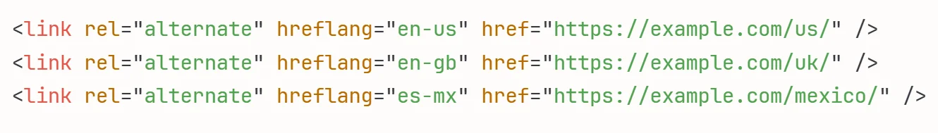 country hreflang tags
