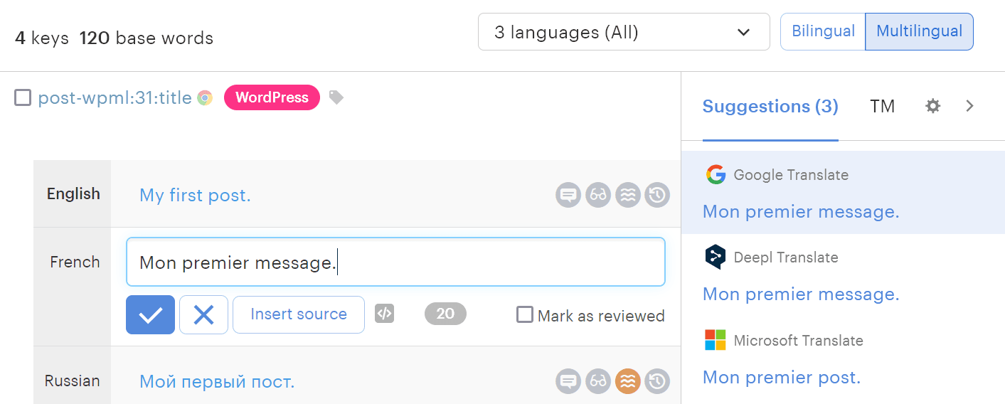 manage your translations