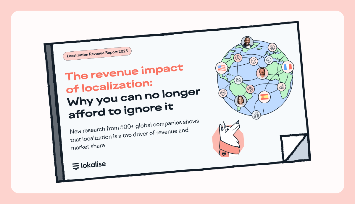 Localization Progress Report Localization revenue report - Lokalise