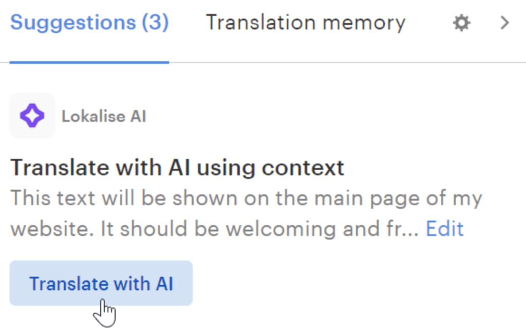 Automatic translation Lokalise