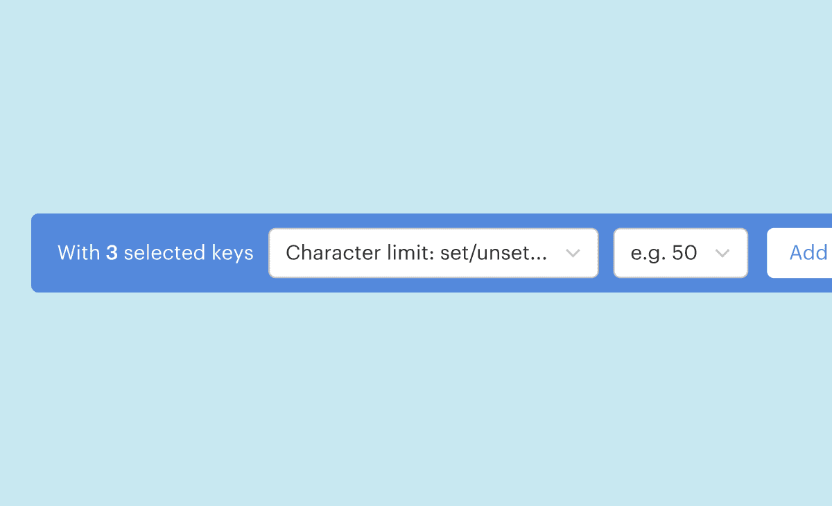 Character limit