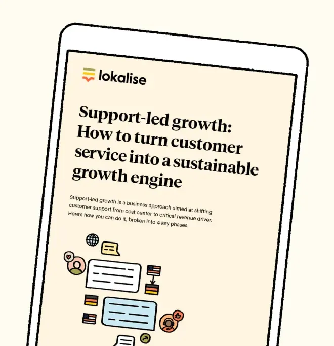 Customer support ebook CTA block in blog