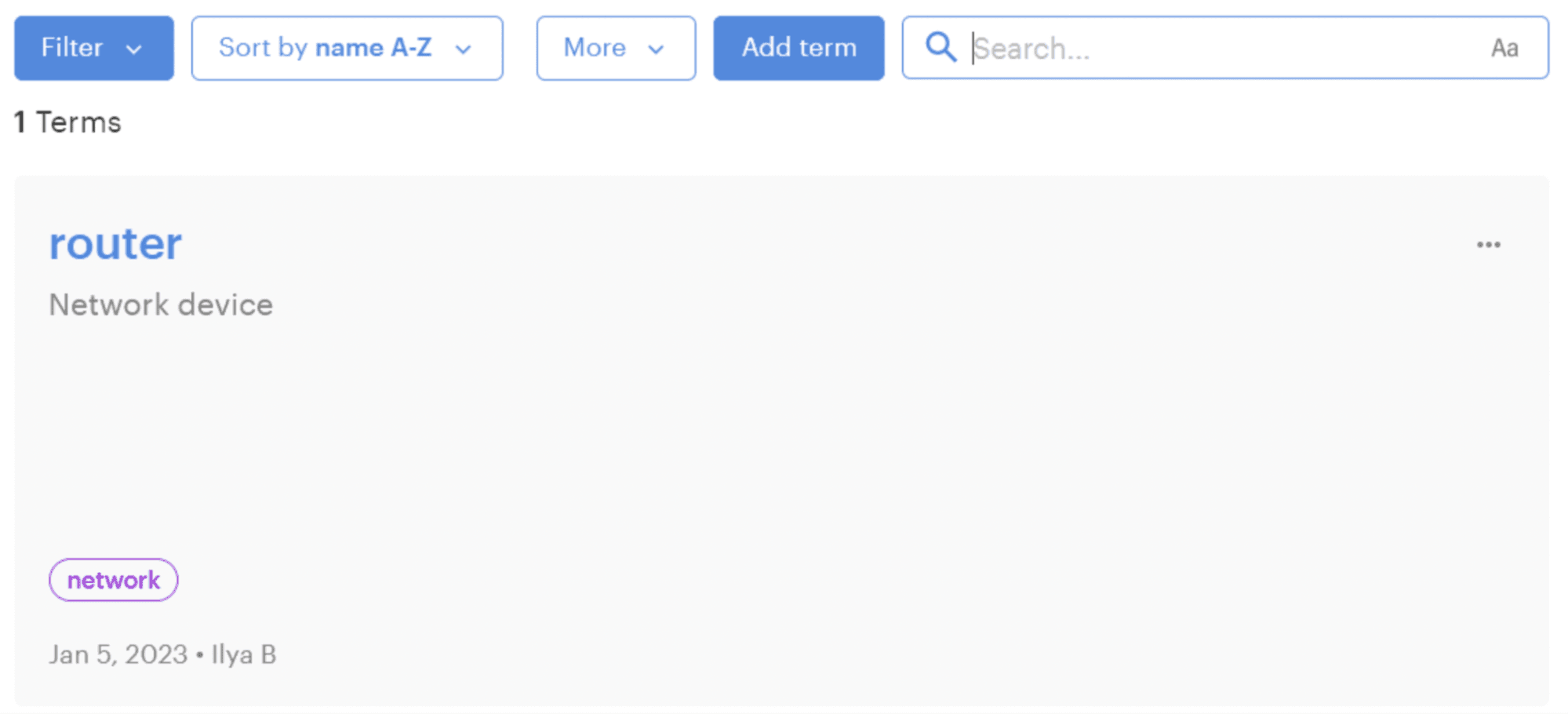 Managing new glossary terms in Lokalise