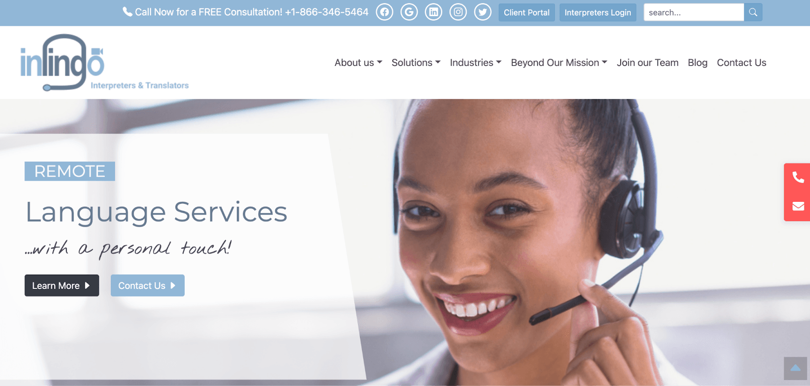 Inlingo website translation service