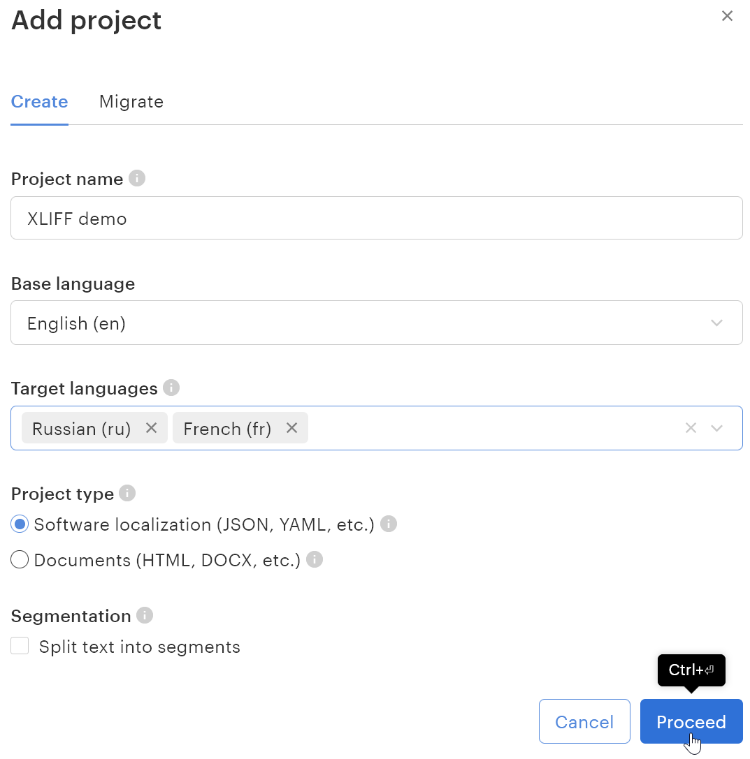 Add a project