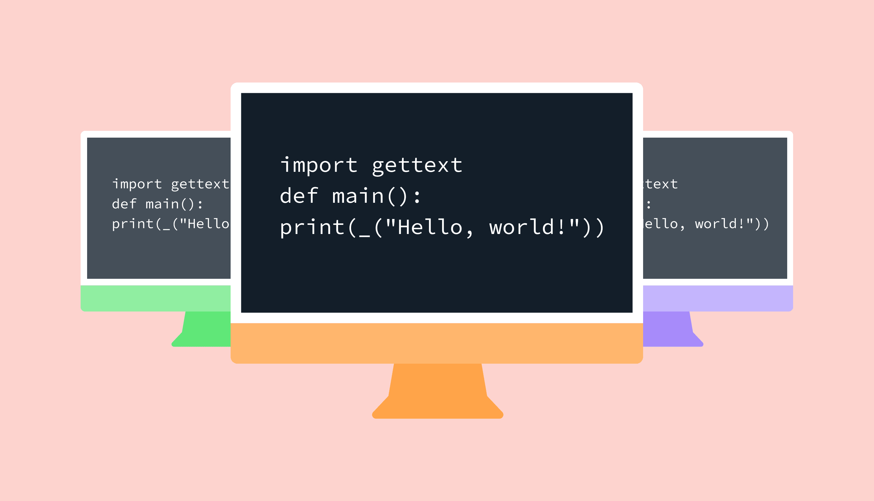 mutiple code editor windows with code
