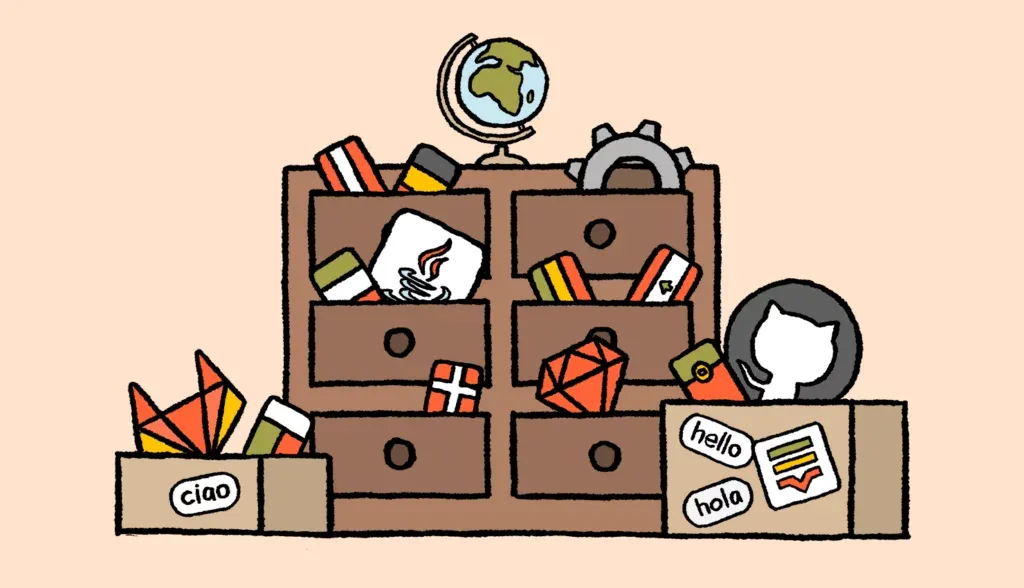Lokalise illustration of developers