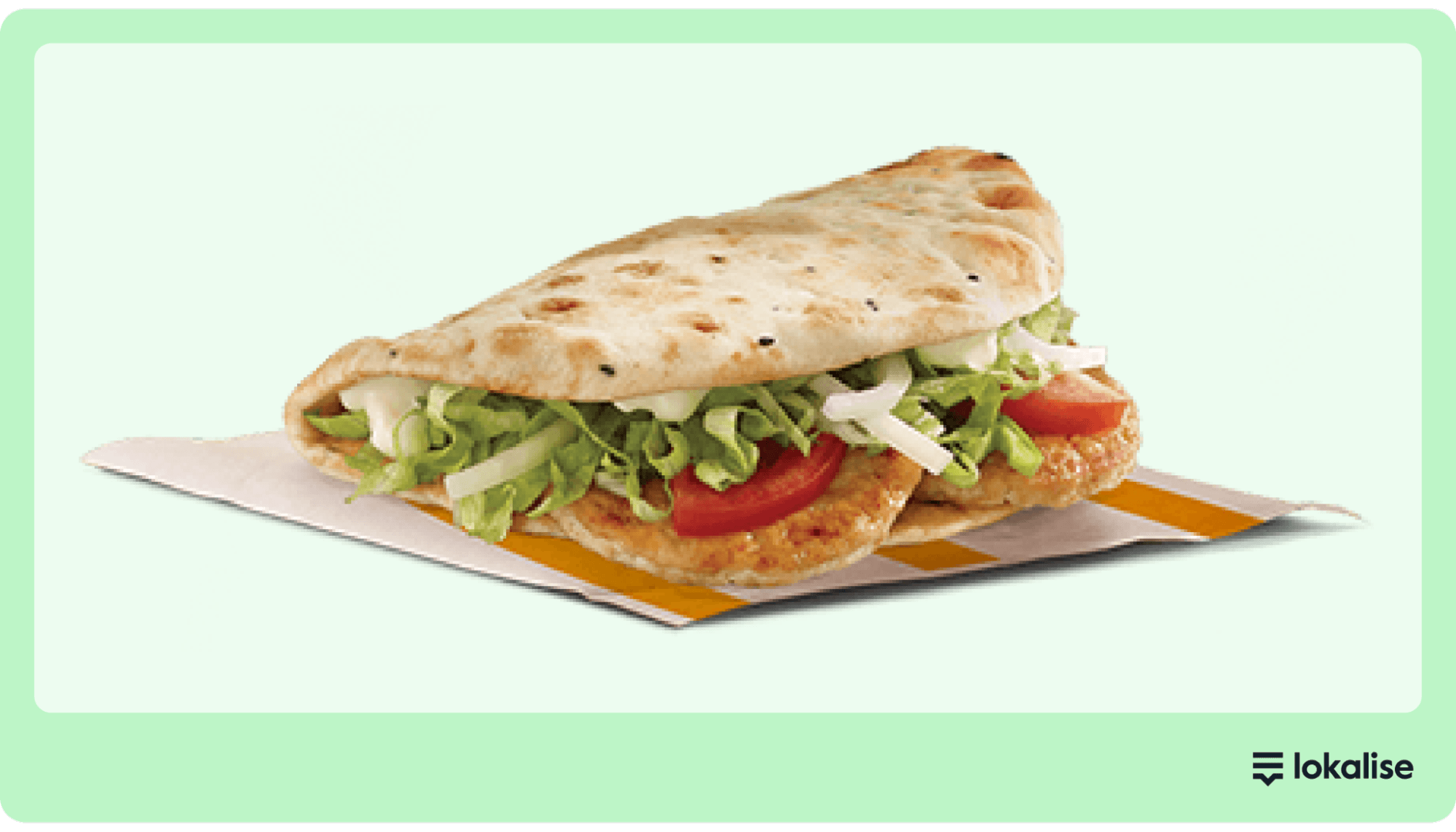 The McArabia burger developed by McDonald’s