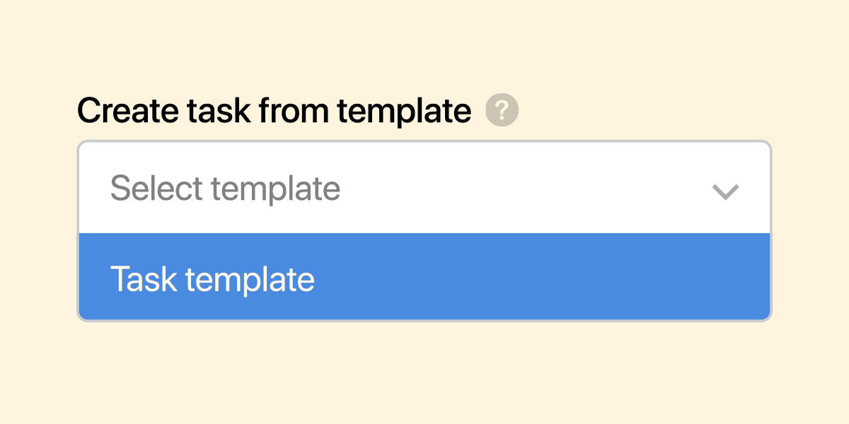 Task template