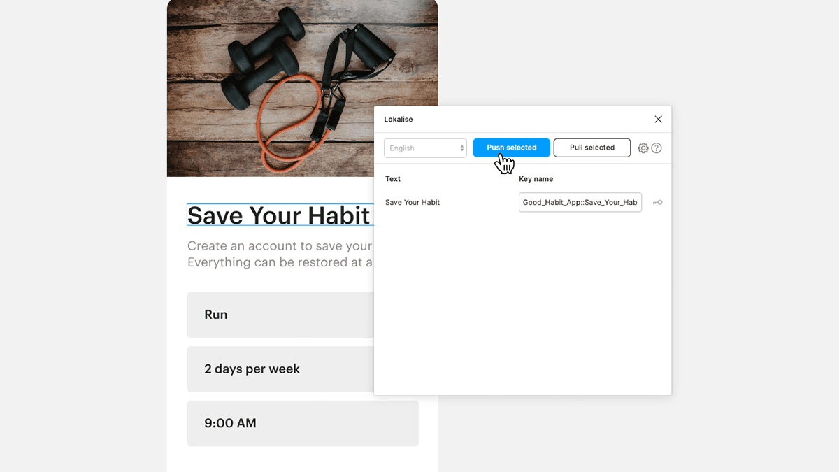 Push texts from Figma to Lokalise