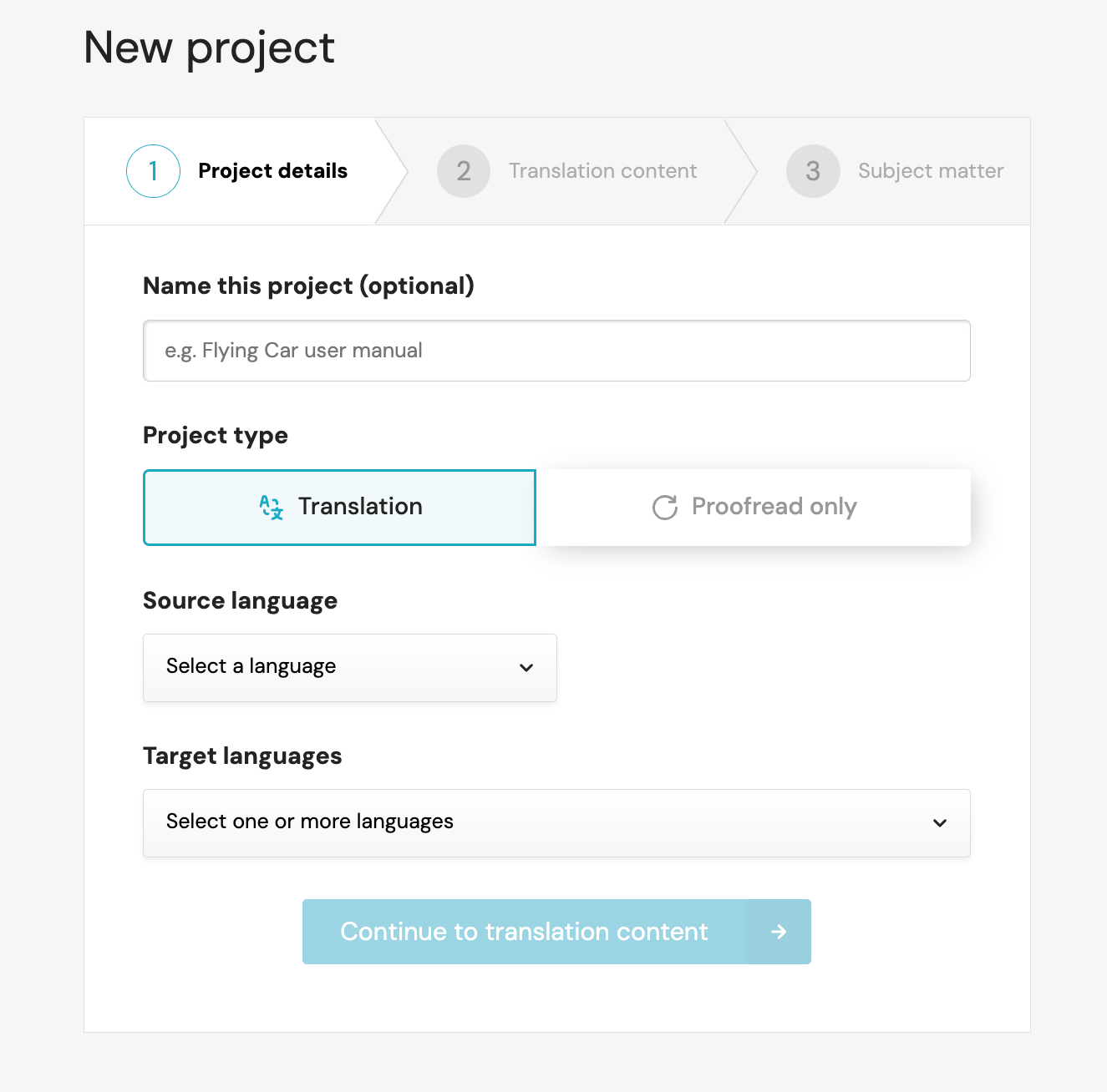 Taia AI translation tool