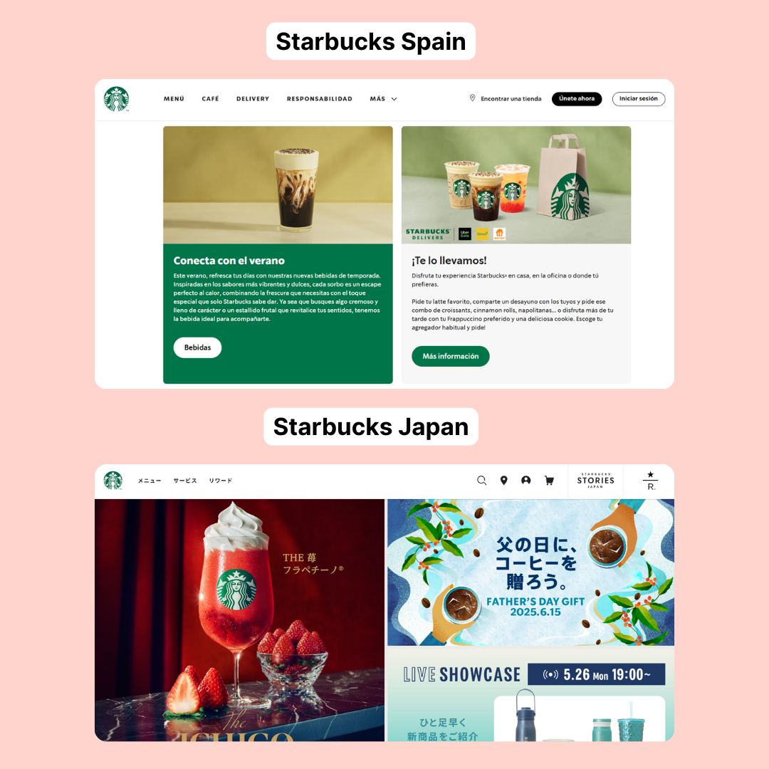 Website for starbucks spain vs Japan.png