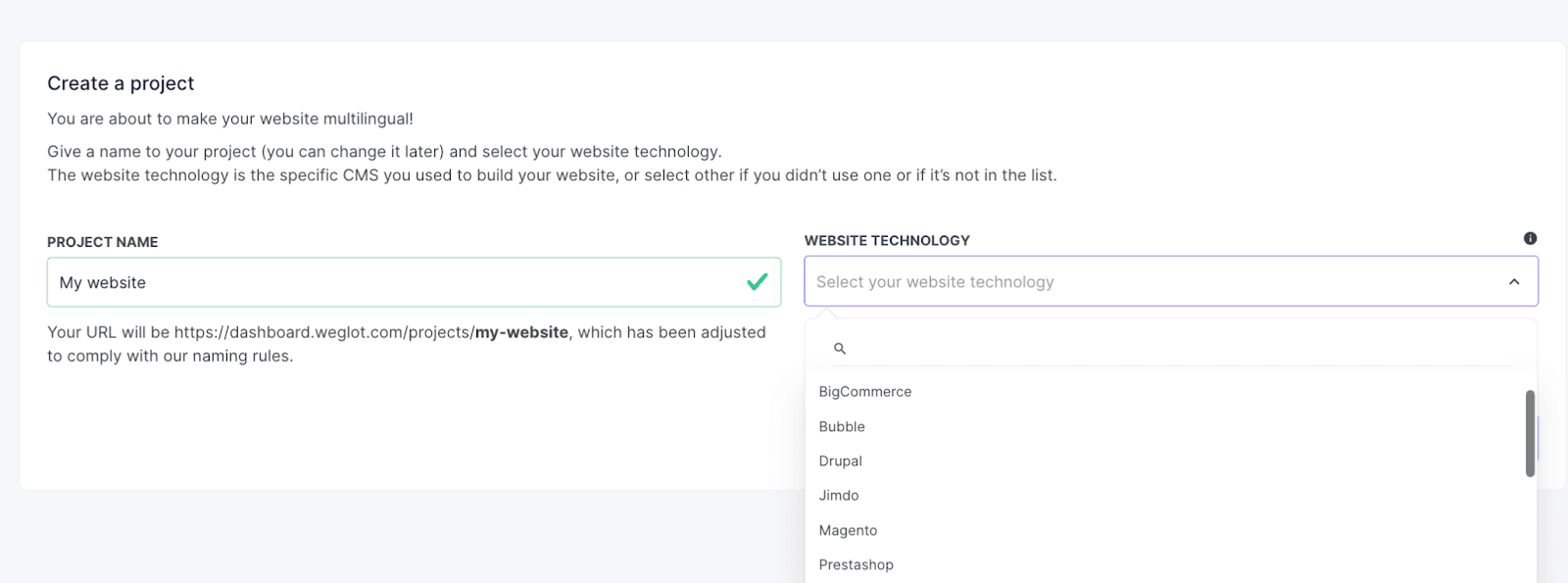 Weglot website translation service