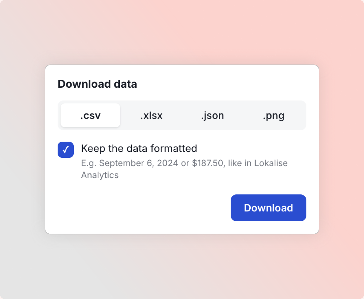 Share analytics insights export