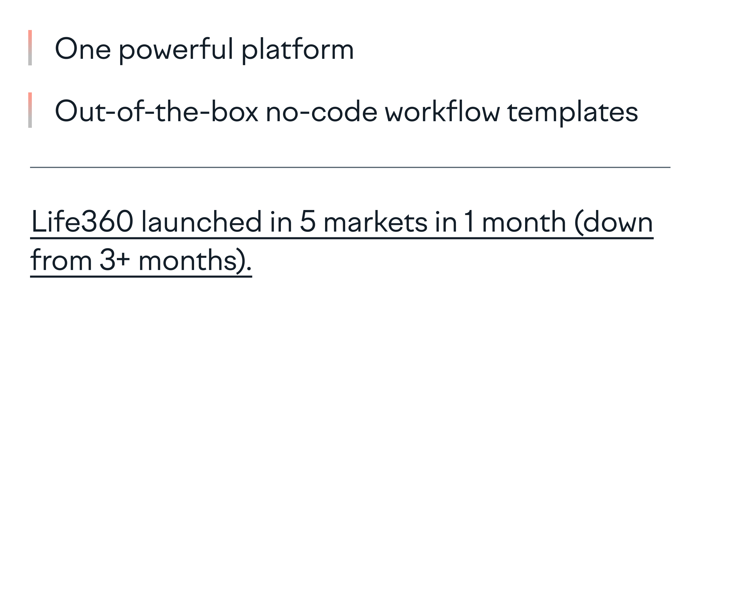 Highly automated platform