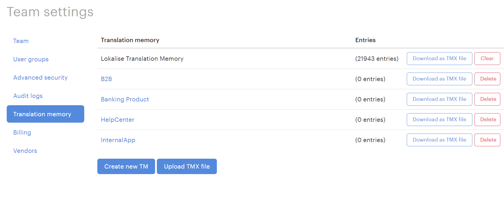 translation memory software lokalise
