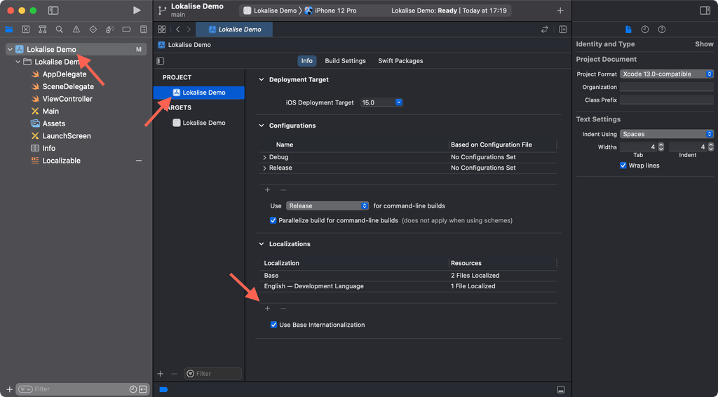 Localizing iOS apps with string examples