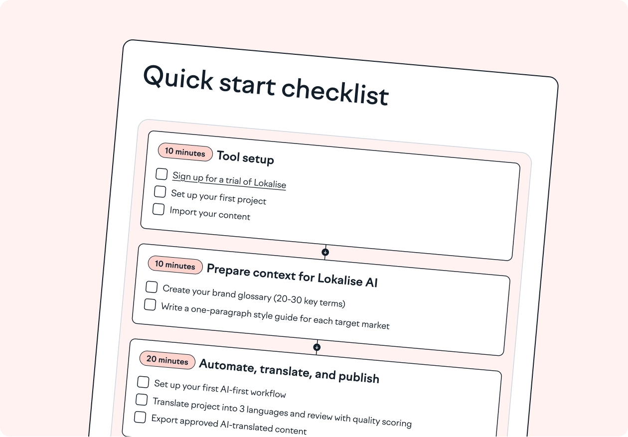 quick start checklist illustration