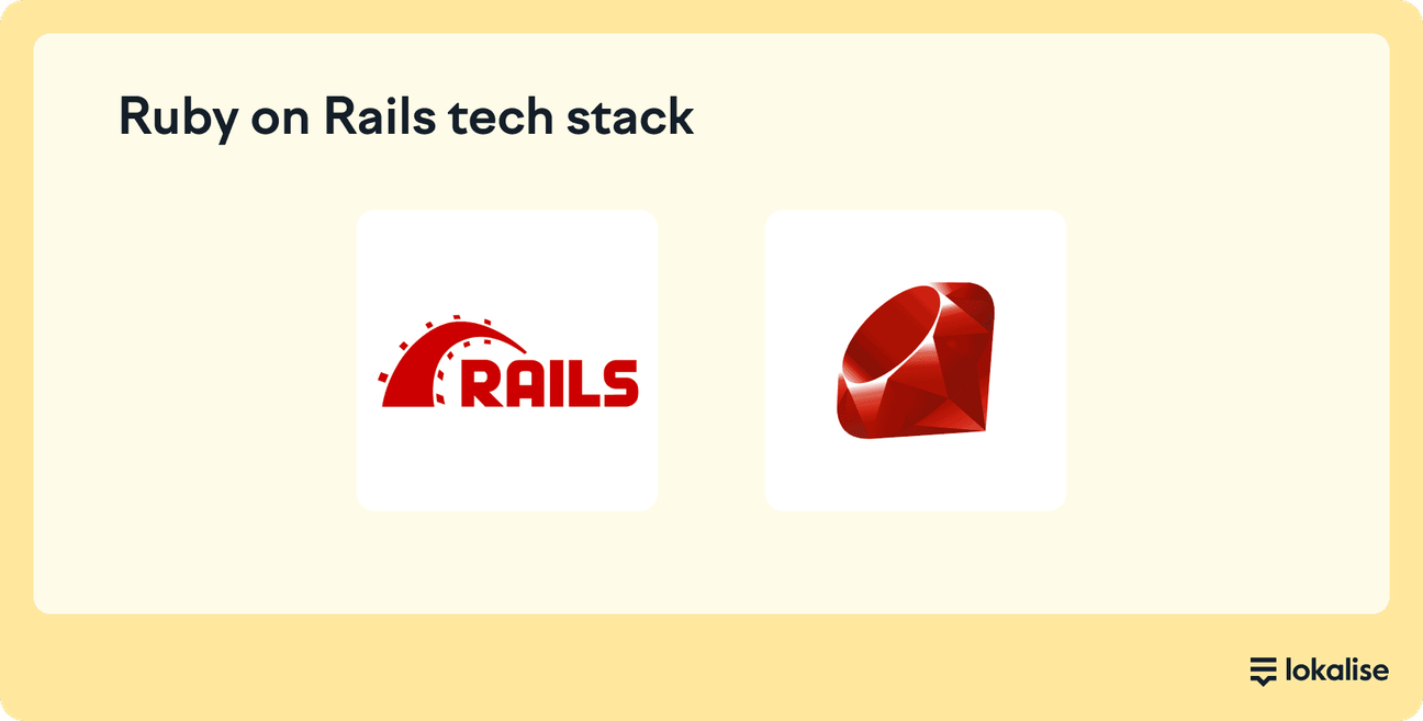 Ruby Stack Logo What is a tech stack? A guide for product teams - Lokalise Blog