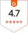 G2 rating badge 4.7 stars