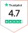 Trustpilot rating badge 4.7 stars